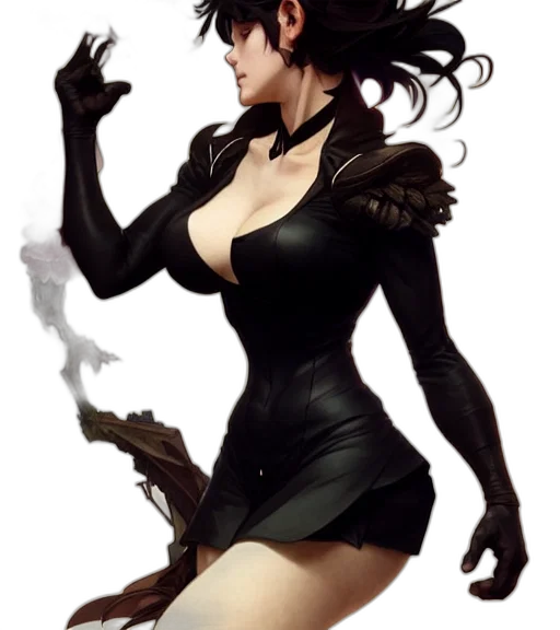 dress, concept art, fantasy art, comic book art transparent PNG cut-out