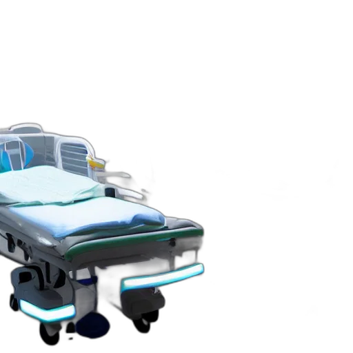robot, 3d render, concept art, hospital transparent PNG cut-out