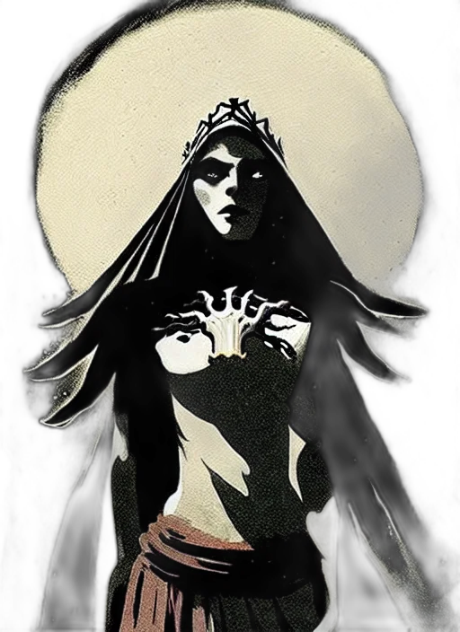 mask, crown, dress, comic book art transparent PNG cut-out