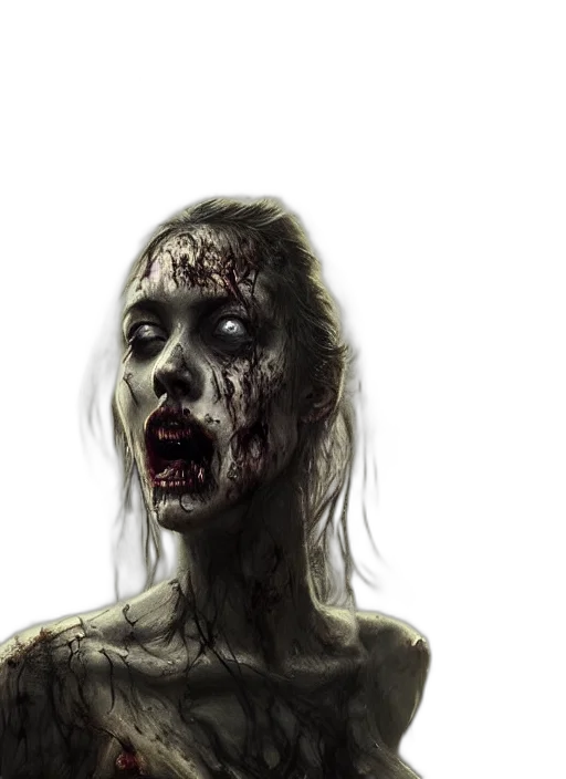 face, creature, concept art, photorealistic transparent PNG cut-out
