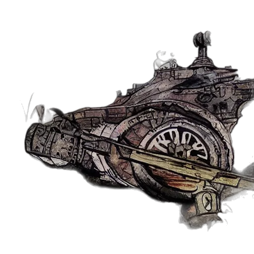 weapon, car, sword, concept art transparent PNG cut-out