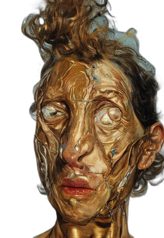 face, mask, creature, photorealistic transparent PNG cut-out
