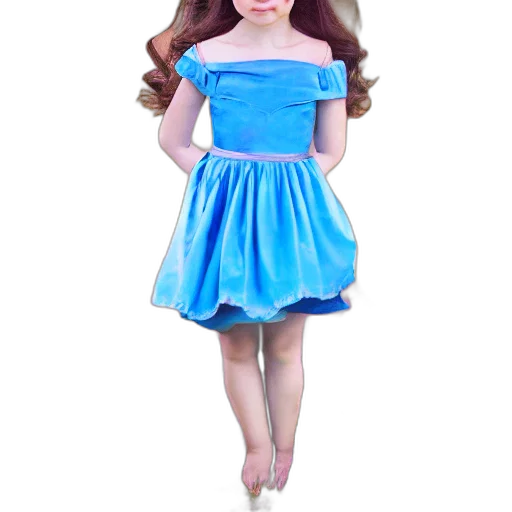 dress, 3d render, photorealistic, cartoon transparent PNG cut-out