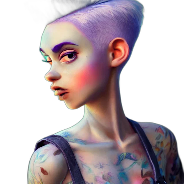 face, robot, fantasy art, concept art transparent PNG cut-out