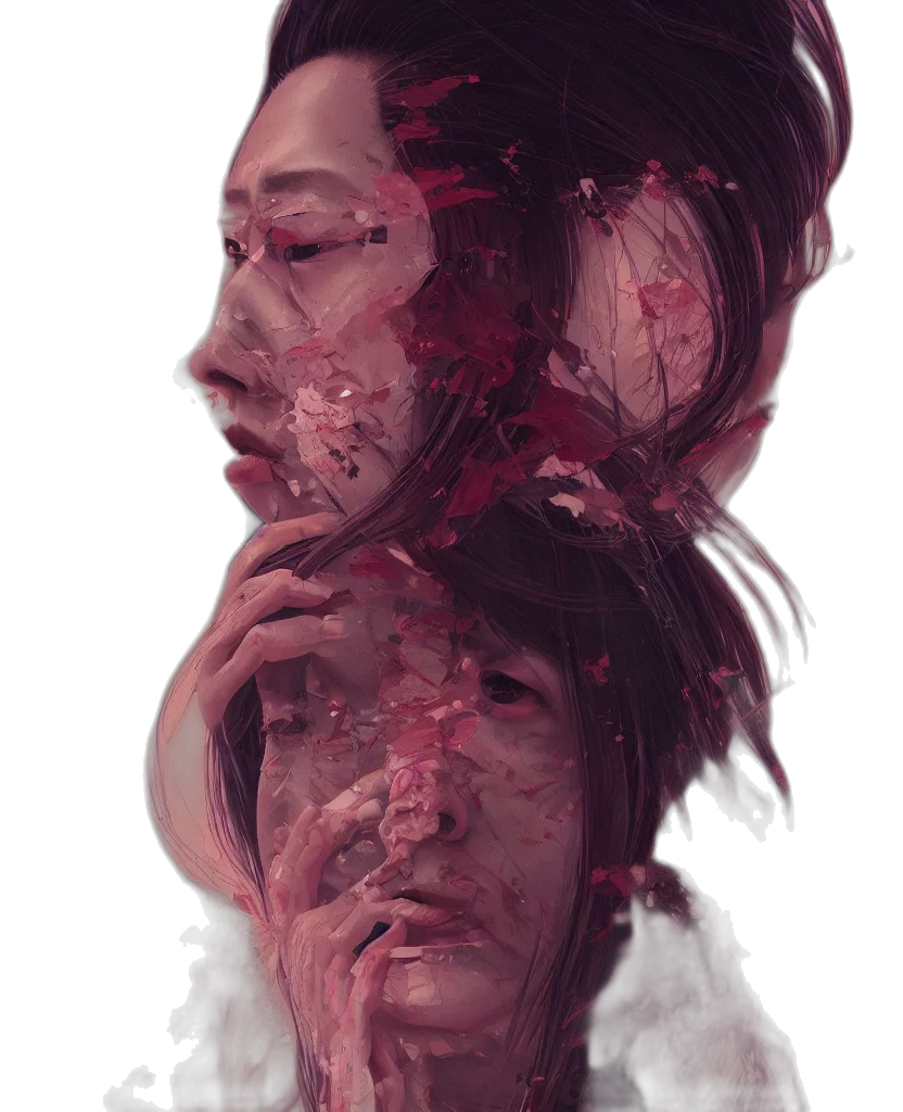 face, mask, creature, crown transparent PNG cut-out