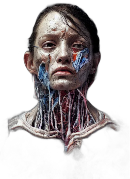 face, mask, creature, robot transparent PNG cut-out