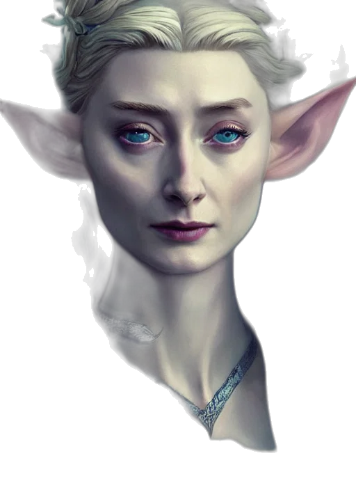 face, dragon, staff, fantasy art transparent PNG cut-out