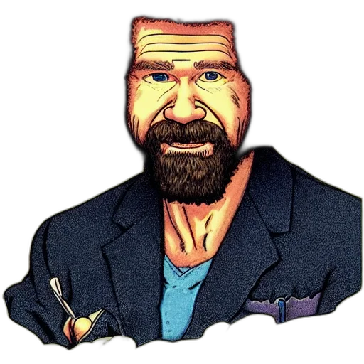 jacket, face, staff, animal transparent PNG cut-out