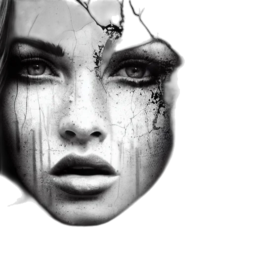 face, mask, photorealistic, fantasy art transparent PNG cut-out