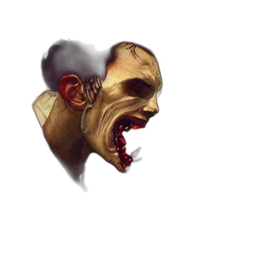 face, mask, creature, concept art transparent PNG cut-out