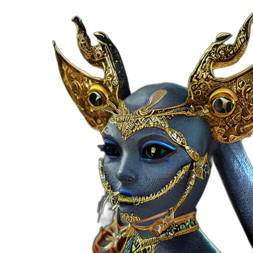 mask, jewelry, staff, crown transparent PNG cut-out