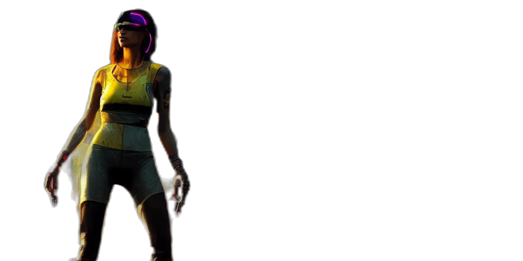 robot, cyberpunk, concept art, 3d render transparent PNG cut-out