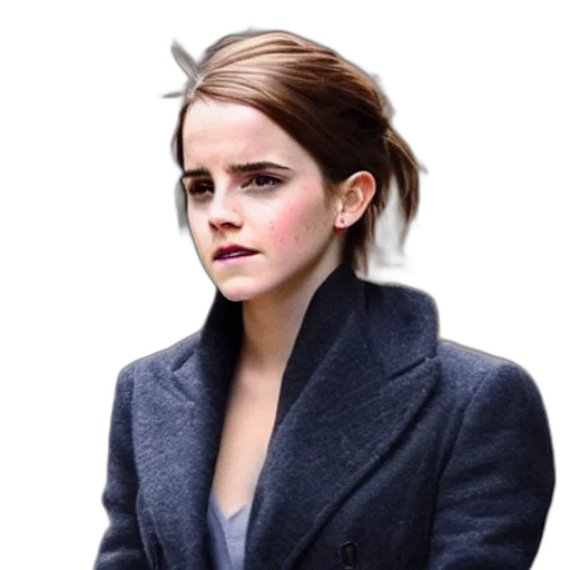 jacket, face, hair, staff transparent PNG cut-out