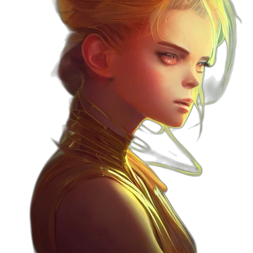 face, crown, jacket, hair transparent PNG cut-out