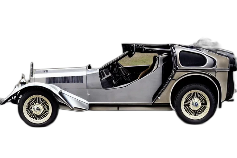 car, delorean transparent PNG cut-out