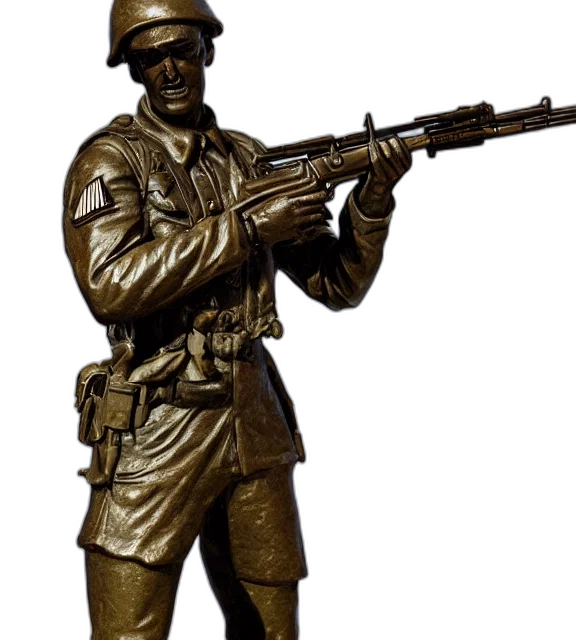 weapon, staff, jacket, hat transparent PNG cut-out