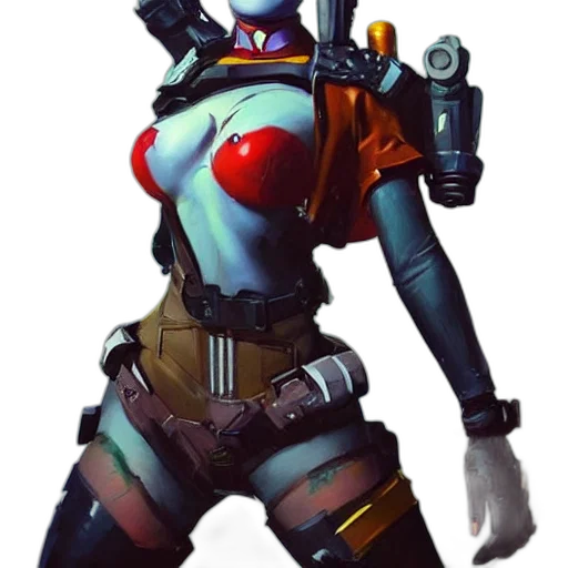 robot, weapon, staff, concept art transparent PNG cut-out