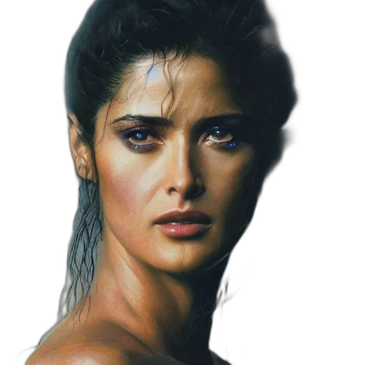 face, hair, jewelry, mask transparent PNG cut-out