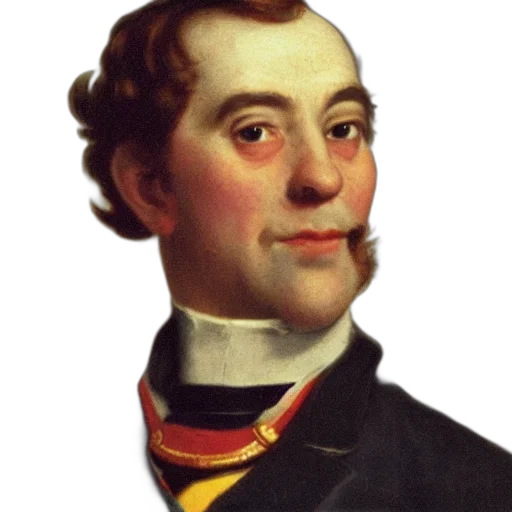 face, staff, jacket, oil painting transparent PNG cut-out