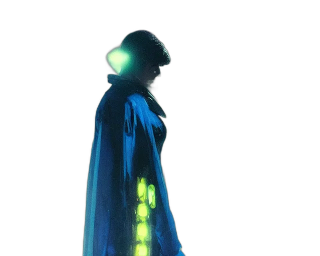 dress, hat, staff, jacket transparent PNG cut-out