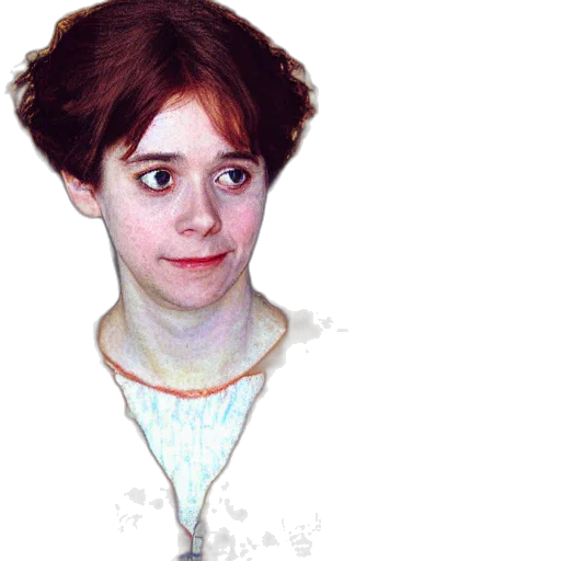 face, dress, staff, photorealistic transparent PNG cut-out
