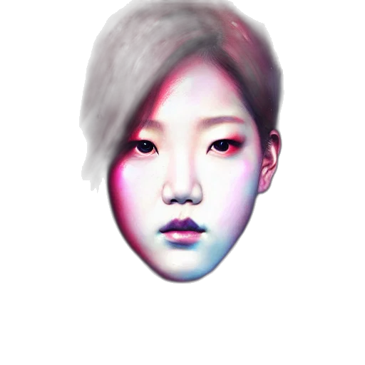 face, mask, photorealistic, watercolor transparent PNG cut-out