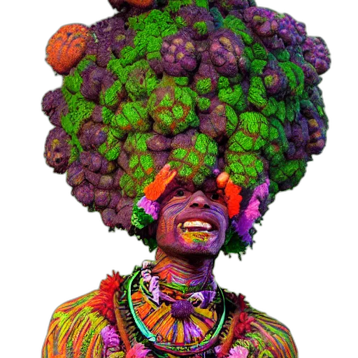 crown, face, hair, mask transparent PNG cut-out