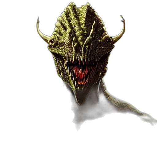 dragon, mask, creature, face transparent PNG cut-out