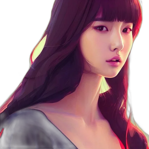 face, dress, photorealistic, fantasy art transparent PNG cut-out