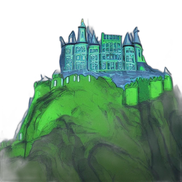 building, crown, concept art, fantasy art transparent PNG cut-out