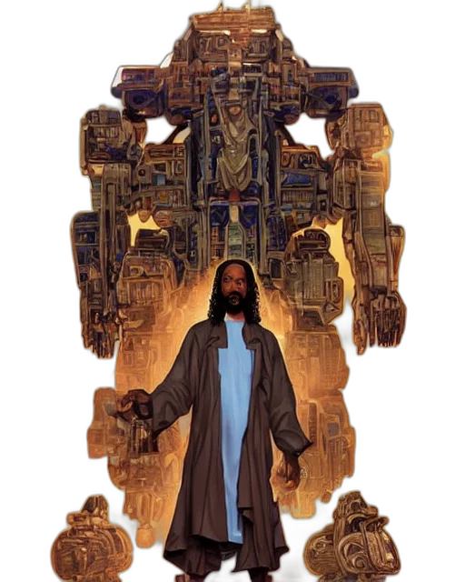 robot, jacket, concept art, fantasy art transparent PNG cut-out