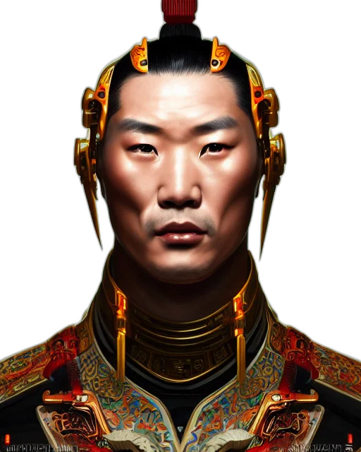 face, staff, crown, robot transparent PNG cut-out