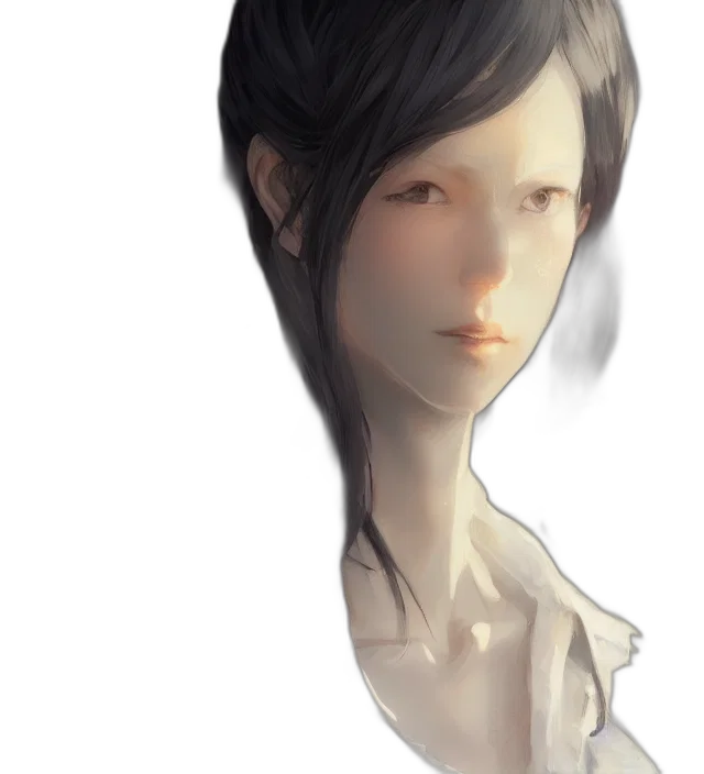 face, mask, robot, hair transparent PNG cut-out