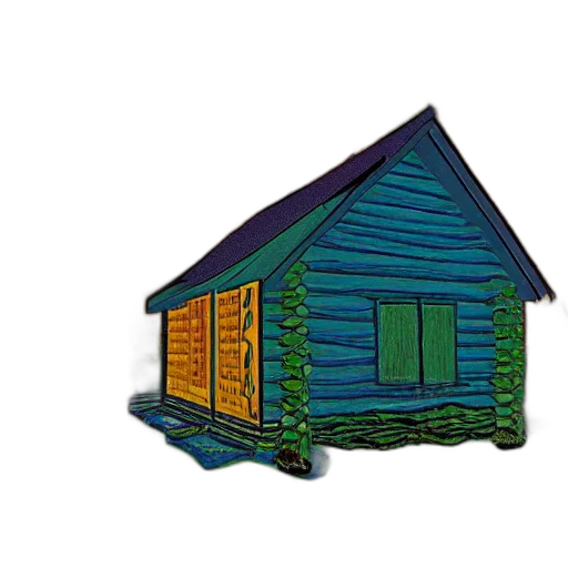 building, furniture, 3d render, pixel art transparent PNG cut-out