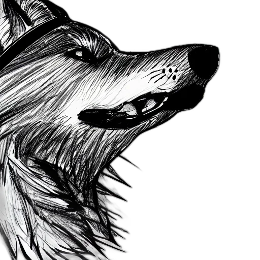 animal, mask, creature, comic book art transparent PNG cut-out