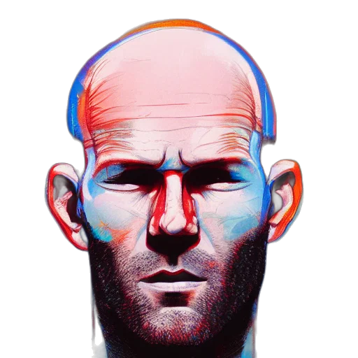 face, mask, jacket, cyberpunk transparent PNG cut-out