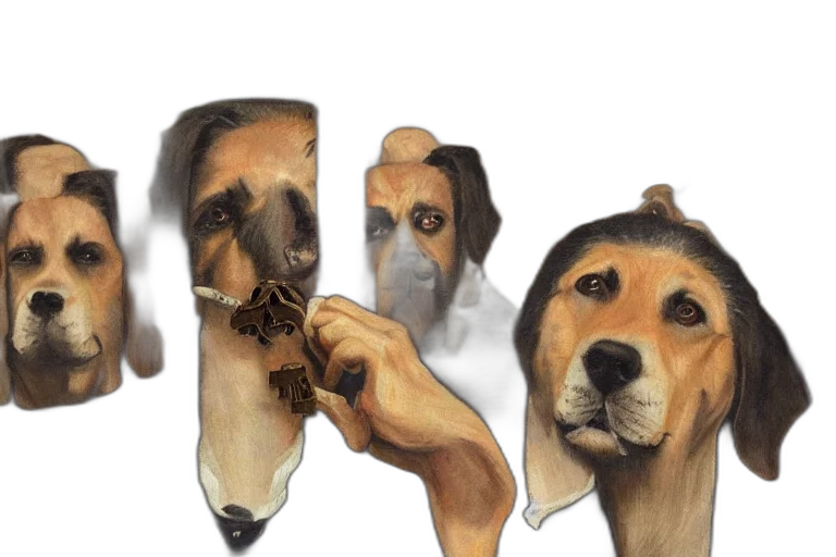 animal, staff, shoes, mask transparent PNG cut-out