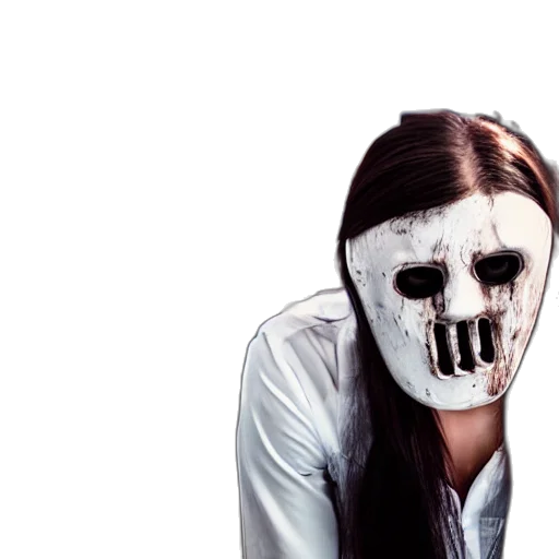 mask, face, concept art, photorealistic transparent PNG cut-out