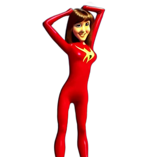 dress, staff, cartoon, 3d render transparent PNG cut-out