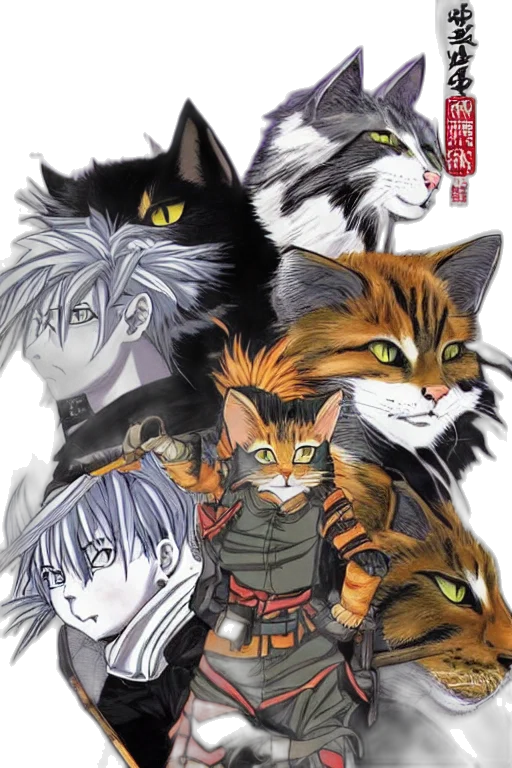 anime, comic book art, concept art, fantasy art transparent PNG cut-out