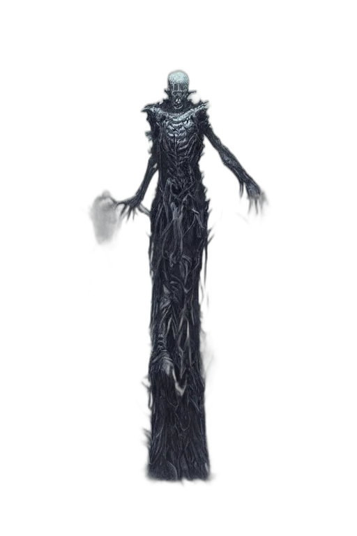 dress, creature, staff, hair transparent PNG cut-out