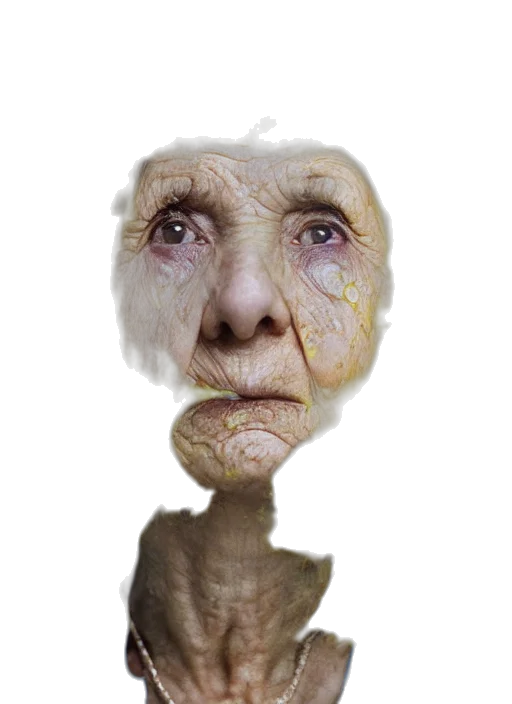 face, mask, creature, staff transparent PNG cut-out