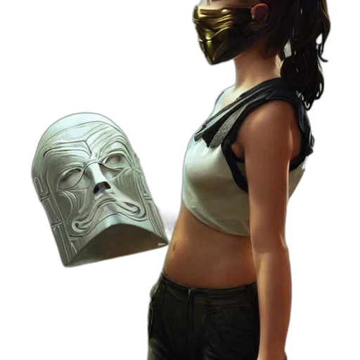 mask, face, hat, robot transparent PNG cut-out