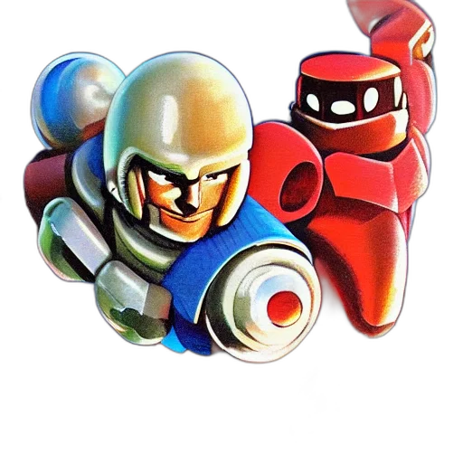 robot, weapon, concept art, 3d render transparent PNG cut-out