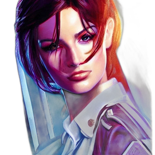 face, staff, jacket, weapon transparent PNG cut-out