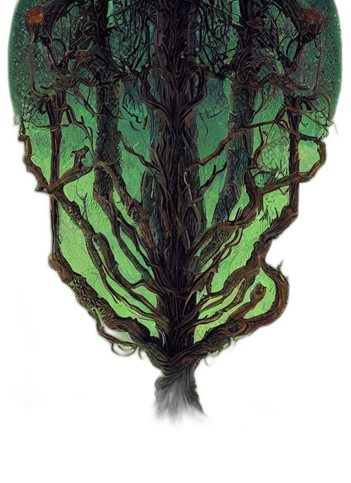 crown, tree, mask, dress transparent PNG cut-out