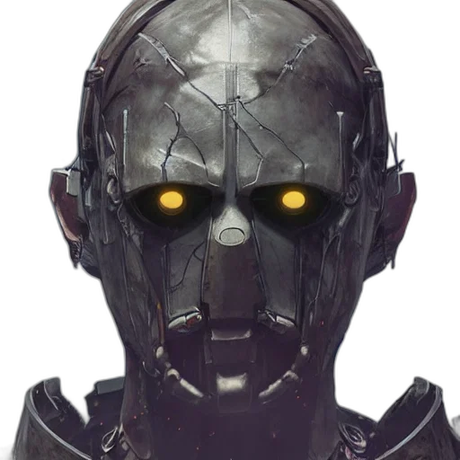 robot, mask, face, creature transparent PNG cut-out