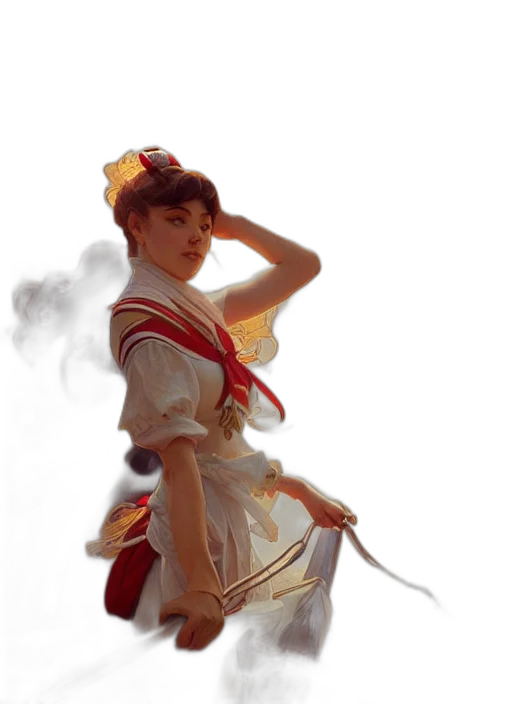 staff, dress, sword, crown transparent PNG cut-out