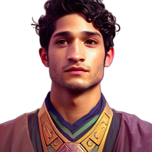 dragon, face, staff, crown transparent PNG cut-out