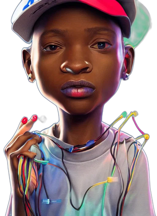 face, hat, jewelry, robot transparent PNG cut-out